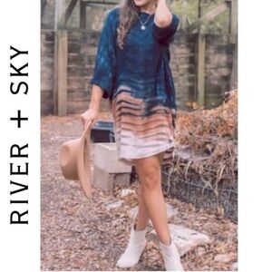 River + Sky Tie-Dye Dress